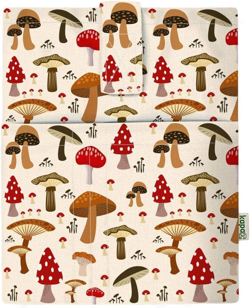 Mushroom Book Sleeve With Pockets